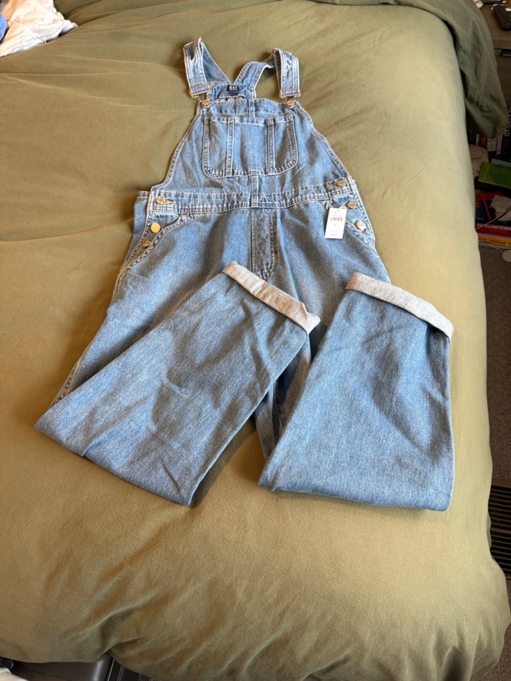 GAP Light Blue Denim Overalls Jumpsuit